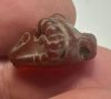 Picture of  Ancient Egypt.  LATE PERIOD. 600 - 100 B.C.  STONE  RAM'S HEAD  AMULET (KHNUM)